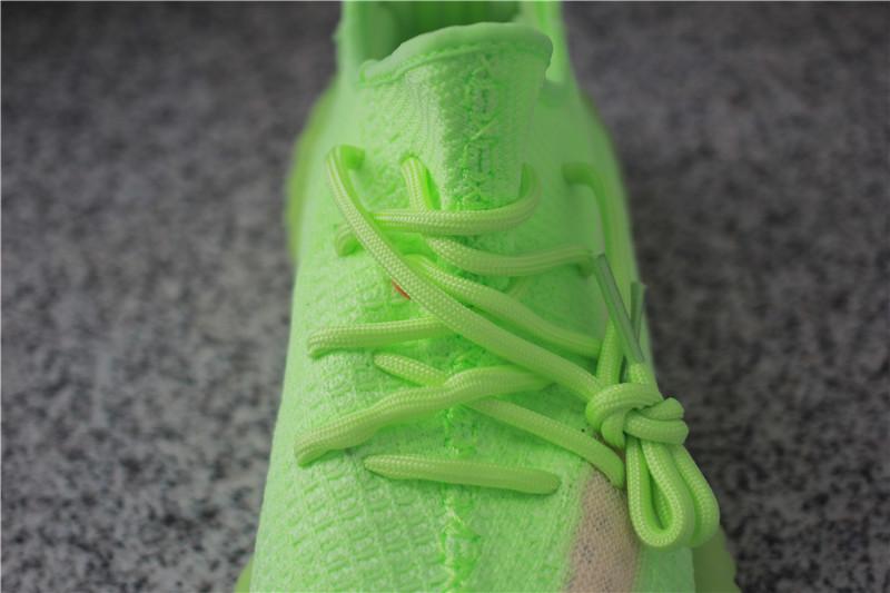 EXCLUSIVE GOD YEEZY 350 V2 GID GLOW WITH REAL PREMEKNIT FROM HUAYIYI WHICH OFFER PRIMEKNIT TO ADIDAS DIRECTLY READY TO SHIP